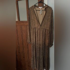 Woman’s large cheetah Karlie dress, never been worn.